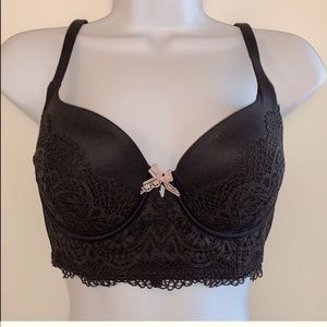 Victoria’s Secret Body by Victoria Long Line lace Demi bra 34D